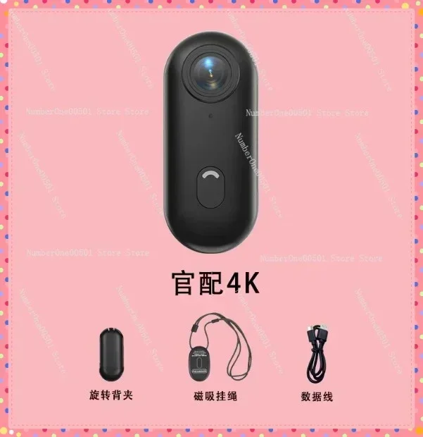 

4K Thumb Action Camera HD Sports Camera Digital Image Stabilization, Automatic Exposure 800mAh Battery Rechargeable Lithium