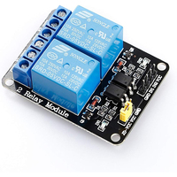 2 Channel DC 5V Relay Module with Optocoupler Low Level Trigger Expansion Board Compatible with Arduino R3 MEGA 2560 1280 DSP AR