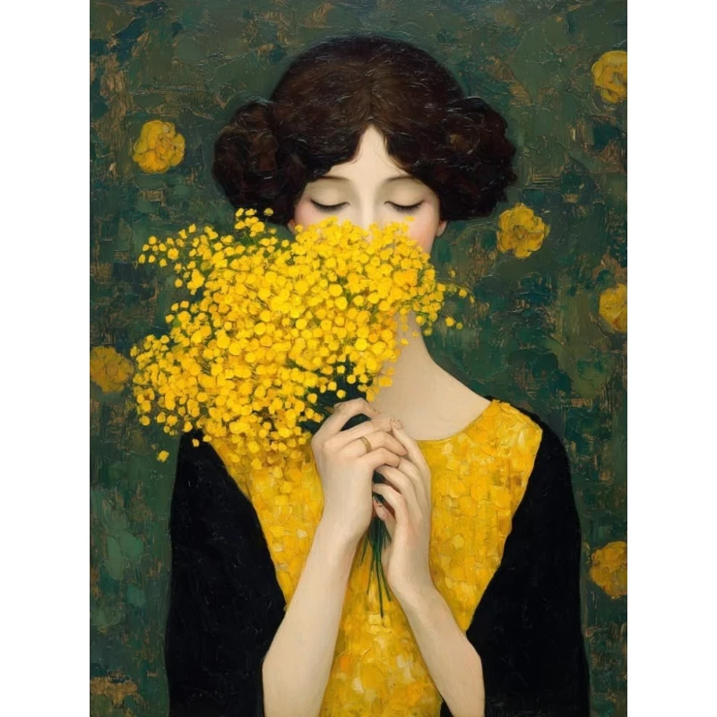 quebra-cabecas-de-500-1000-1200-2000-pecas-mulher-e-flor-amarela-jogos-de-atividade-familiar-para-sala-de-jogos-quarto-e-decoracao-de-casa-presente