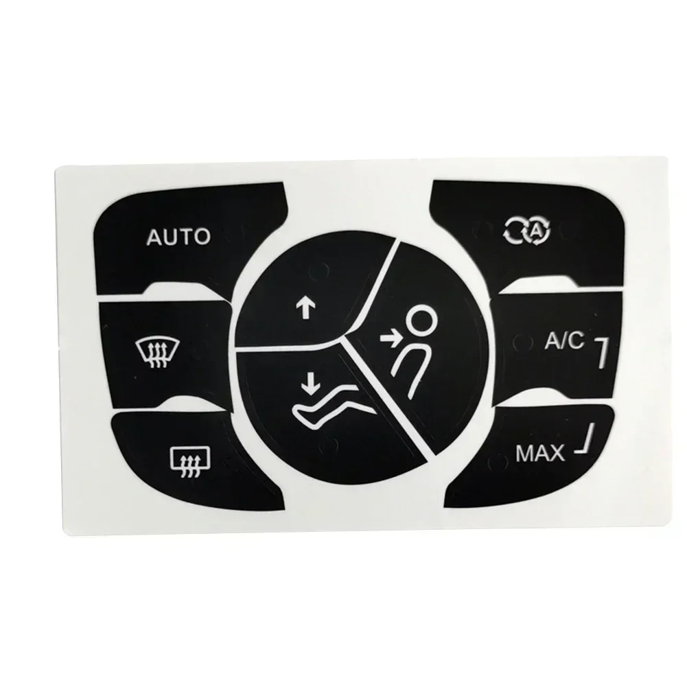 1PCS For C4 2014-2018 A/C Control Button Worn Repair Kit Decals Stickers High Grade Vinyl Interior Ornaments Glossy Finish