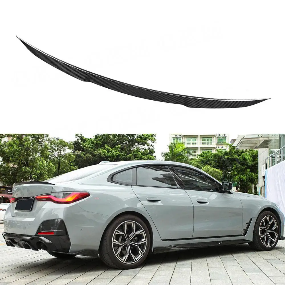 

Dry Carbon Fiber Duckbill Rear Trunk Wing Spoiler Rear Trunk Duck Spoiler Wing for BMW 4 Series G26 M Sport Sedan 2020+ Body Kit