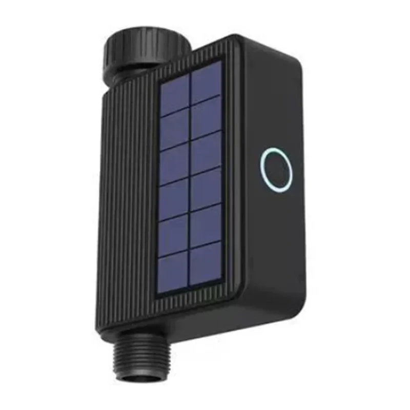BYBS-Tuya Smart Wifi Watering Timer Solar Energy Sprinkler Drip Irrigation System Built-In Water Flow Recorder