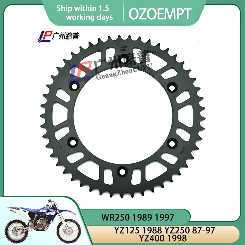 OZOEMPT 520-49T Motorcycle Rear Sprocket Apply to YZ125 1988 WR250 1989 1997 YZ250 87-97 YZ400 1998