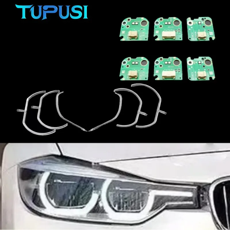 Car LED Headlight DRL Daytime Running Lights Guide Plate Pair for BMW 3 Series F30 F35 2016-2018