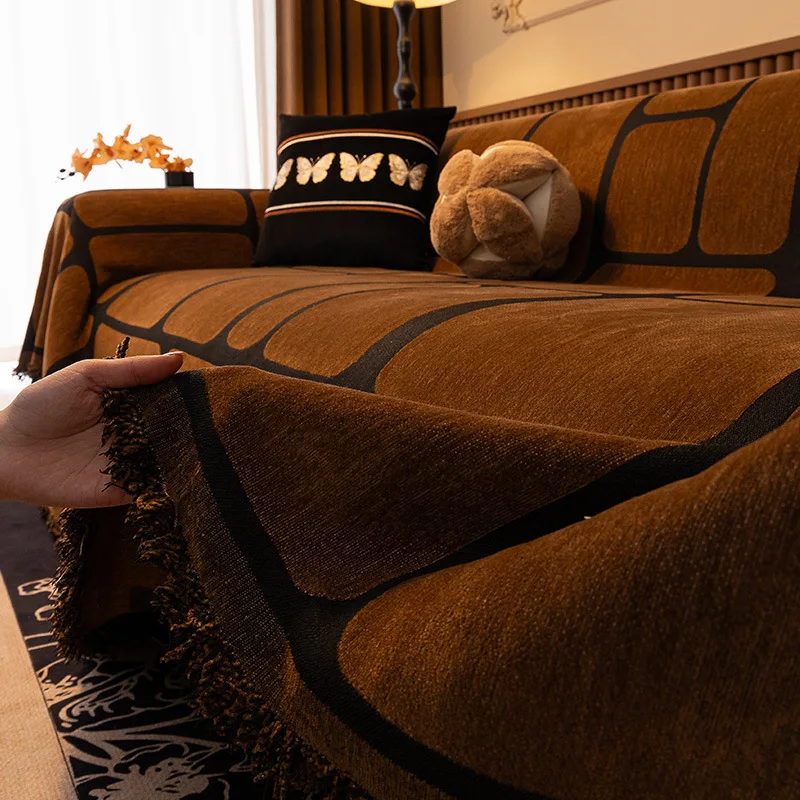 The Sofa Towel Is Universal in All Seasons The New Dirt-resistant Sofa Blanket One-piece Cushion Chenille Cover