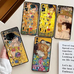 The Kiss Gustav Klimt Painting Case For Samsung Galaxy S24 S22 S21 S23 Ultra Note 20 S8 S9 S10 Note 10 Plus S20 FE Cover