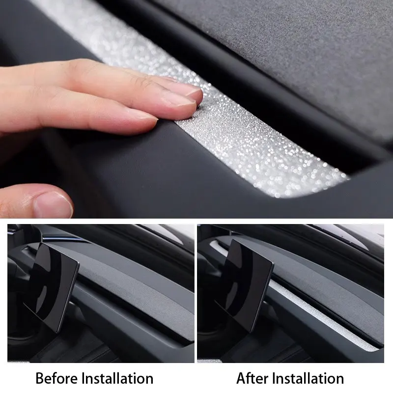 For TESLA NEW Model 3 Highland 2023 - UP Dashboard Air Vent Outlet Frame Trim Sticker Air Vent Outlet Frame Trim Sticker