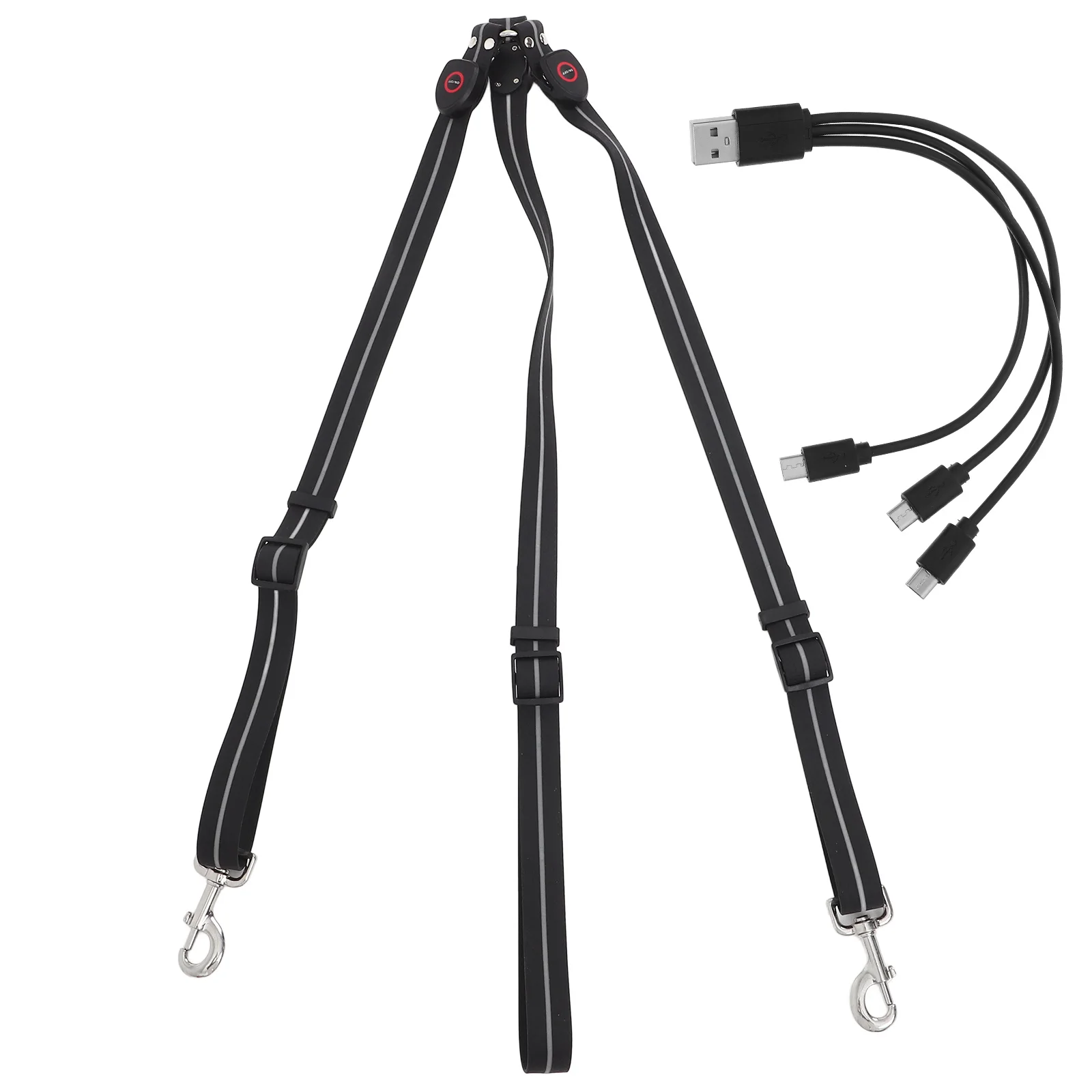 Lichtgevende paardenborstplaat Led-gloeiende riem Knipperend Waterdicht Verstelbare paardrijden Tack voor training Hoge zichtbaarheid