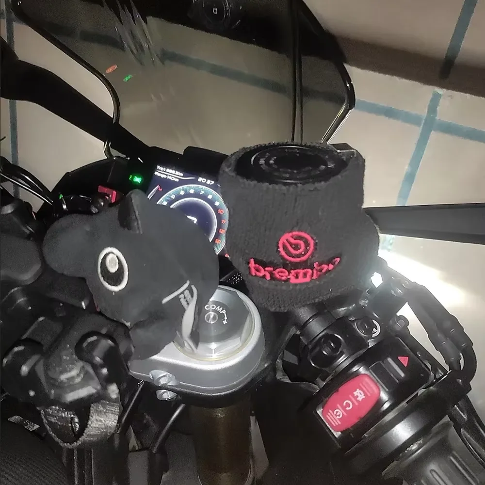 Embrayage de frein de réservoir de style de voiture de moto, bouchon de couverture d'huile précieux, protection de modification de chaussette, universel pour Brembo