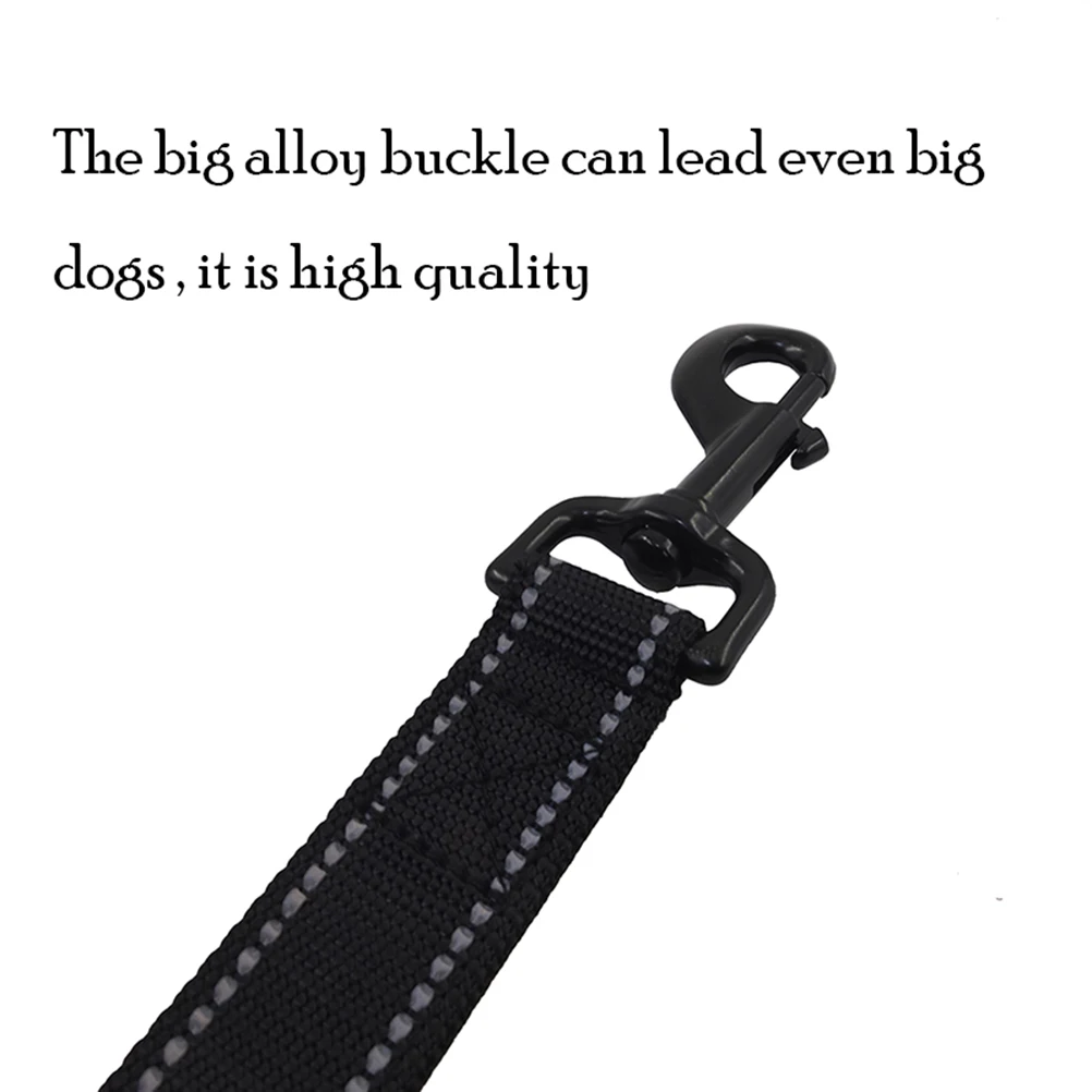 

Reflective Dog Leash Heavy Duty Nylon Walking Lead For Large Medium Dogs Double Handle Durable Pet Training Leash For