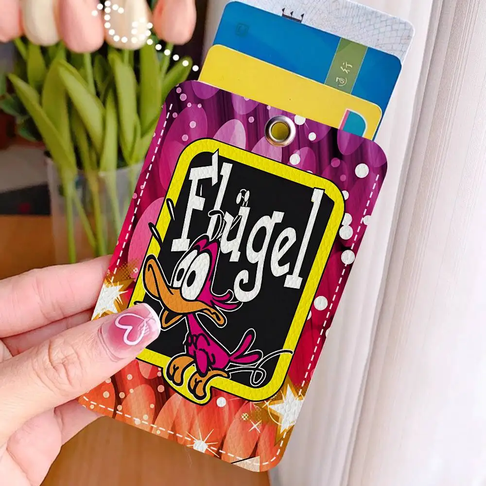 Flugel Drinking Rectangle Keychain Card Holder, Badge Credit Card Holder, Student ID Card Holder, Bus Cards Cover