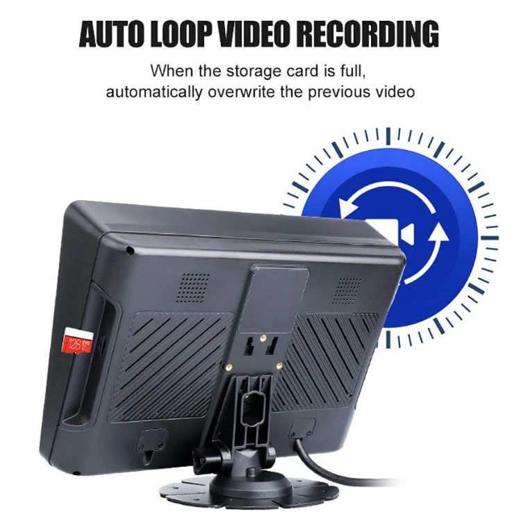 Airow auto Digital Wireless Monitor SystemWide Angle Backup Camera|1080P Dual Screen Auto Loop Recording for Truck Bus RV Van