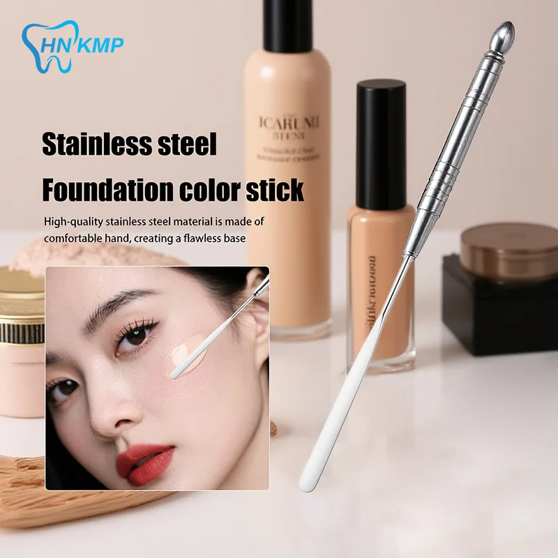 1Pcs Stainless Steel Dual Heads Makeup Toner Spatula Mixing Stick Foundation Cream Mixing Tool Cosmetic Make Up Accessories