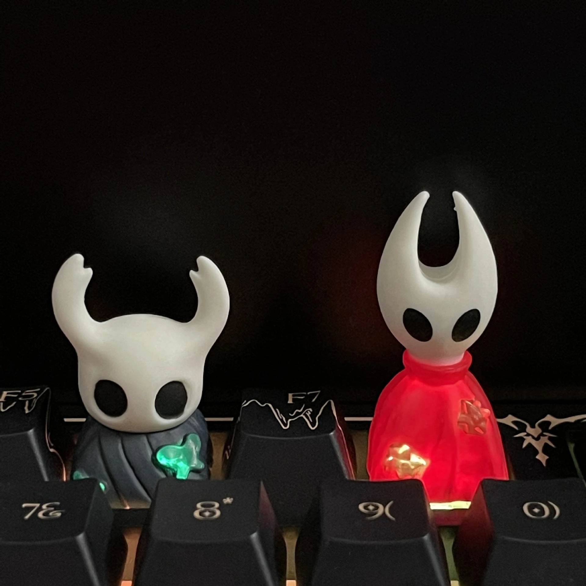 Hollow Knight Hornet Esports Keycap, Translucent Creative Mechanical Keyboard Decoration Figurine Model