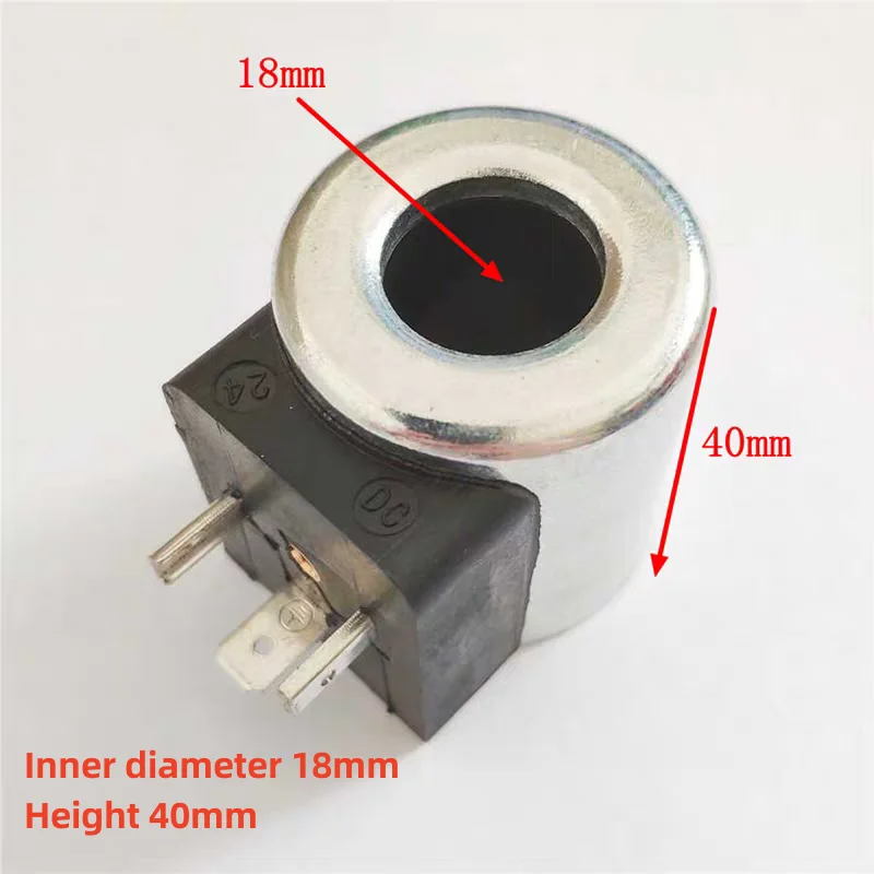 

Электромагнитный клапан HLG для экскаватора, катушка электромагнитного клапана гидравлического насоса Heidrich DC12V/AC220V/DC24V30Ω, внутренний диаметр 18 мм, высота 40 мм