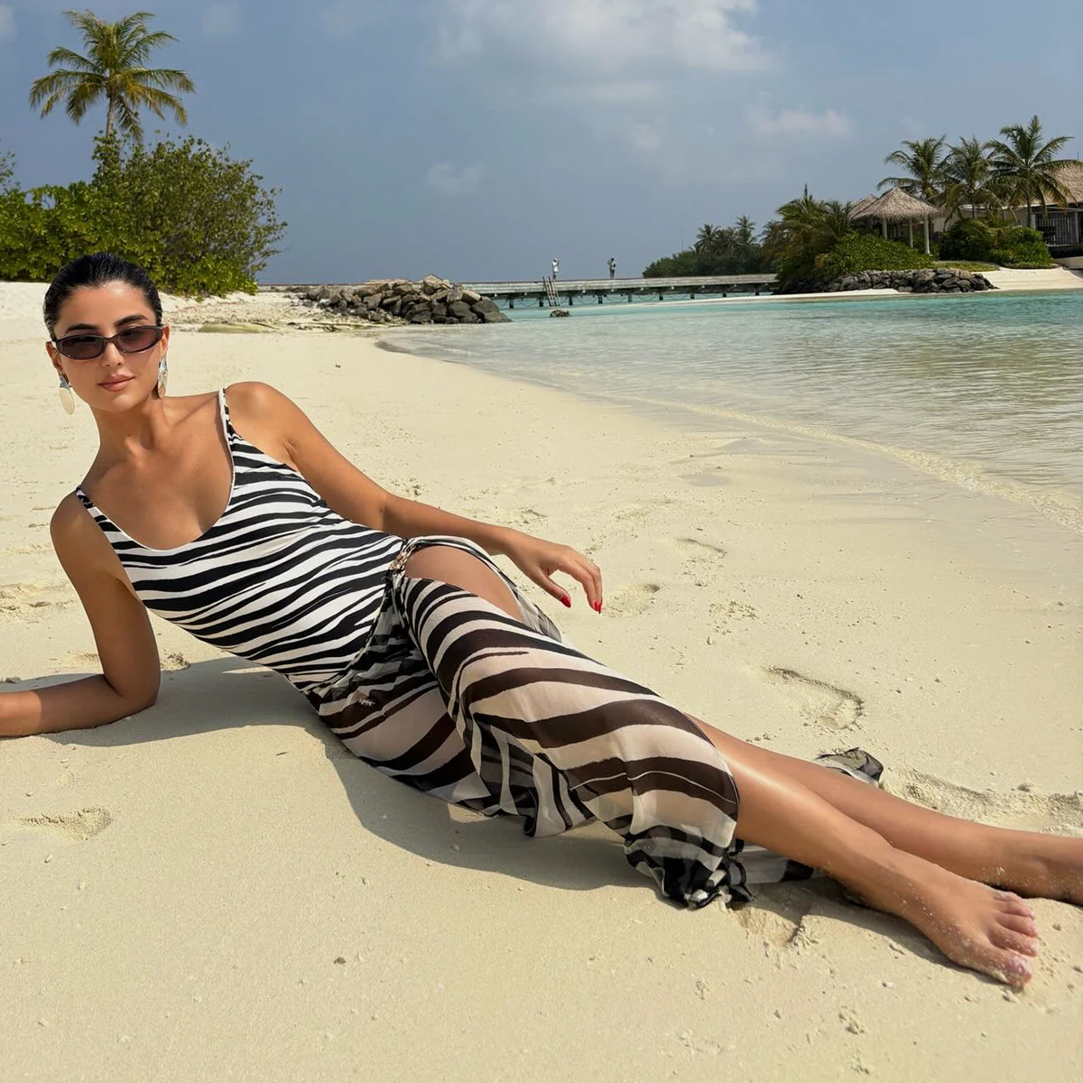 

Two Pieces Bikinis 2026 Sexy Women Swimsuit Swimwear Female Print Bikini Set Beachwear Bathing Suit Swimming Suit Cover Up