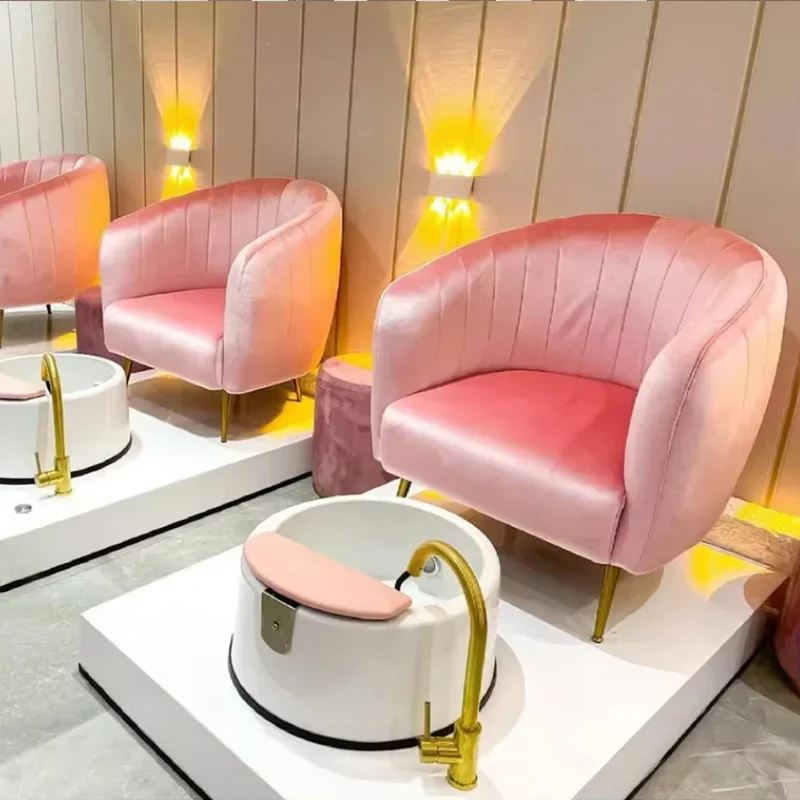 Pink Beauty Nail Salon Pedicure Spa Chair