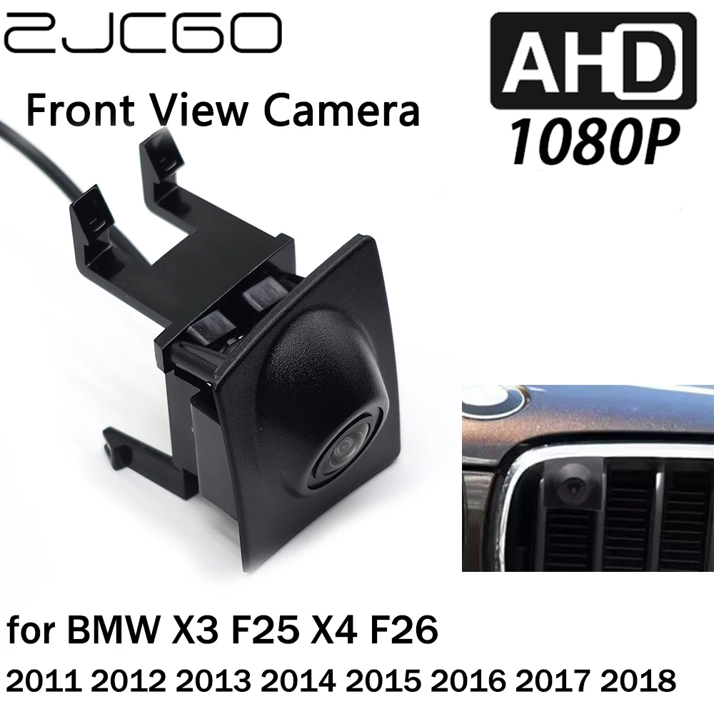 

ZJCGO Автомобильная камера для парковки с логотипом Переднего Вида, AHD 1080P, ночное видение для BMW X3 F25 X4 F26 2011 2012 2013 2014 2015 2016 2017 2018