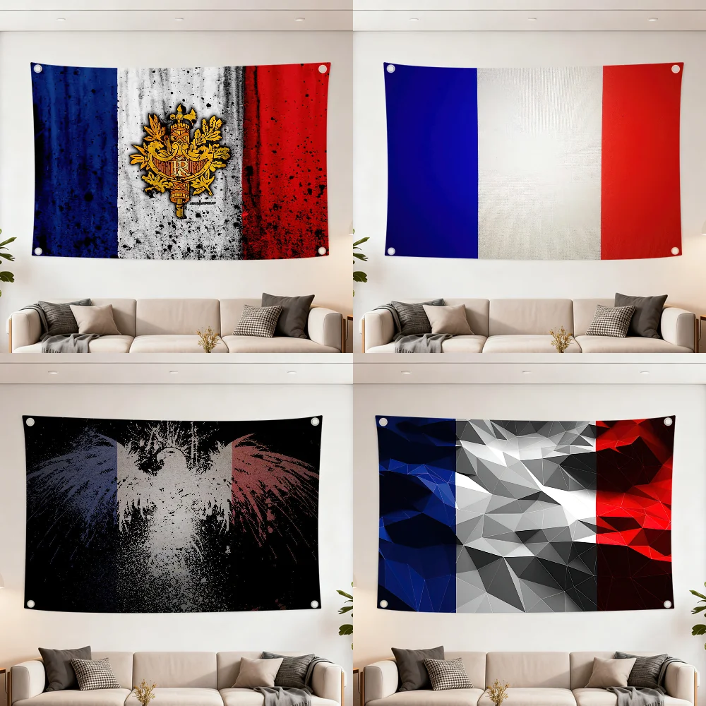 F-France Fashion flag Decoration Outdoor Picnic Party Art Hanging Home Camping Party Banner Best sellers