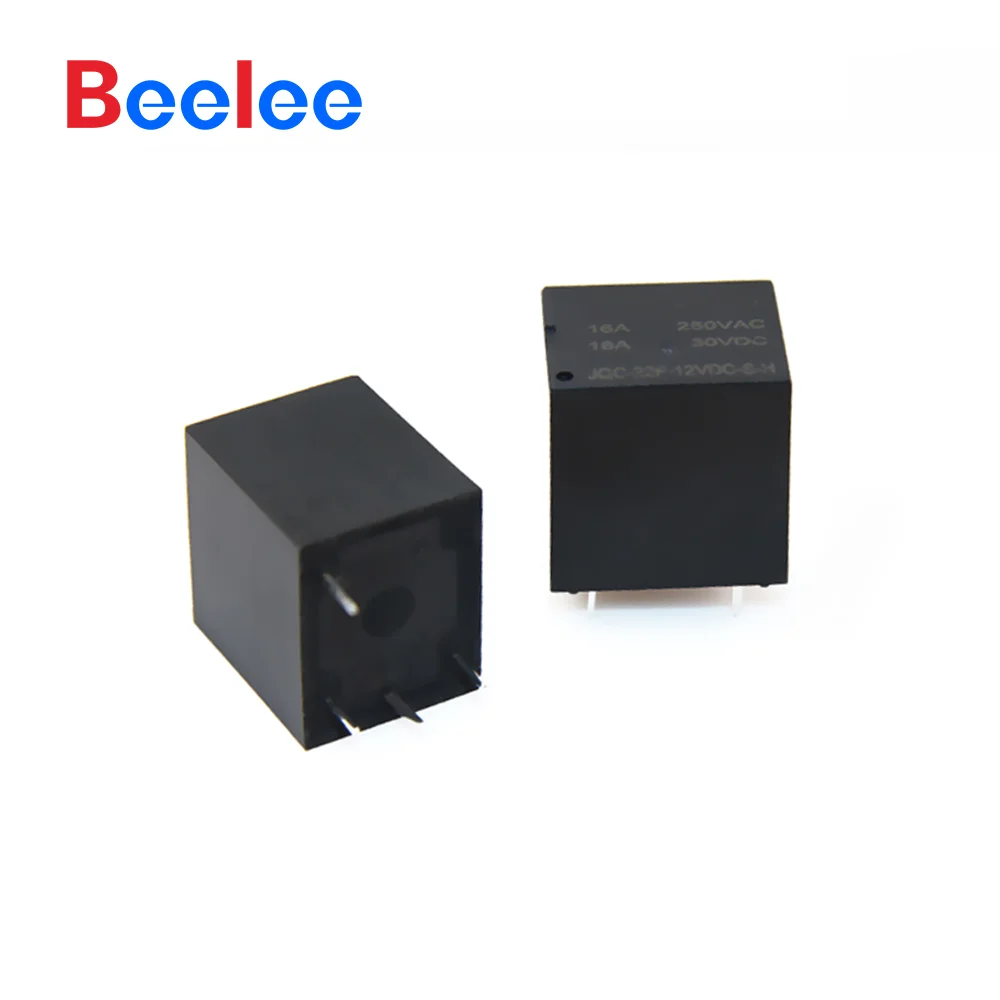 50 Uds GBeelee relé de voltaje 3A 5A Mini Pcb DC 4pin 12v 24V 5v 9v potencia BL-JDQ-22F Micro relé electromagnético de 5 pines