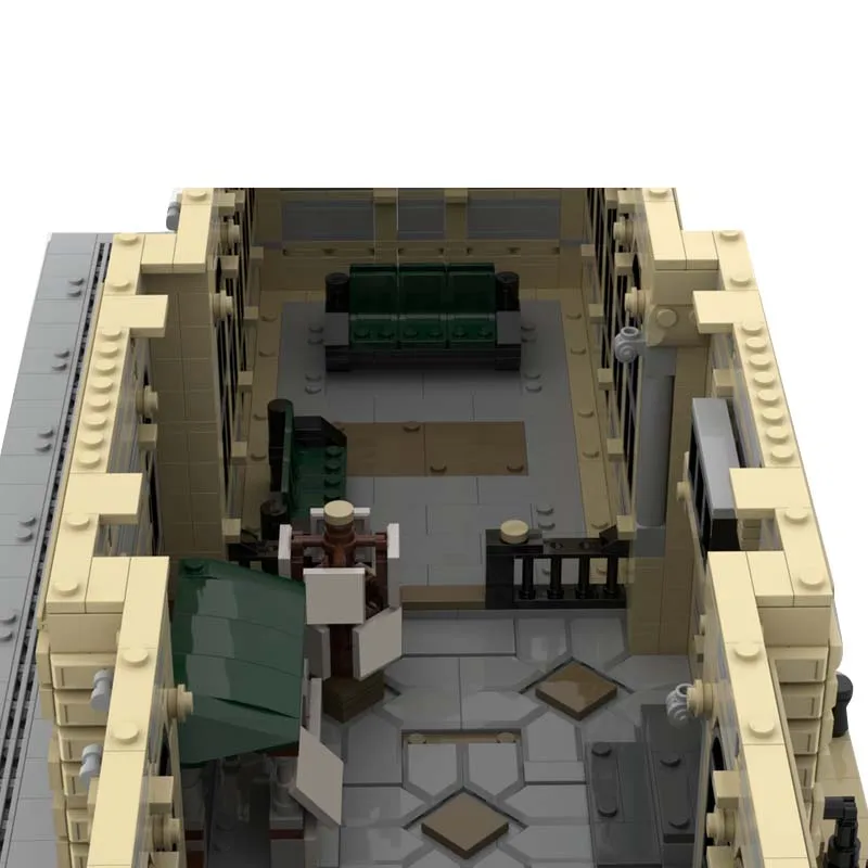 4018 Pezzi Stazione Centrale della Città MOC, Blocchi da Costruzione Modulari Personalizzabili, Design Creativo Educativo, Giocattolo Fai-da-Te per Ragazzi, Regalo di Compleanno