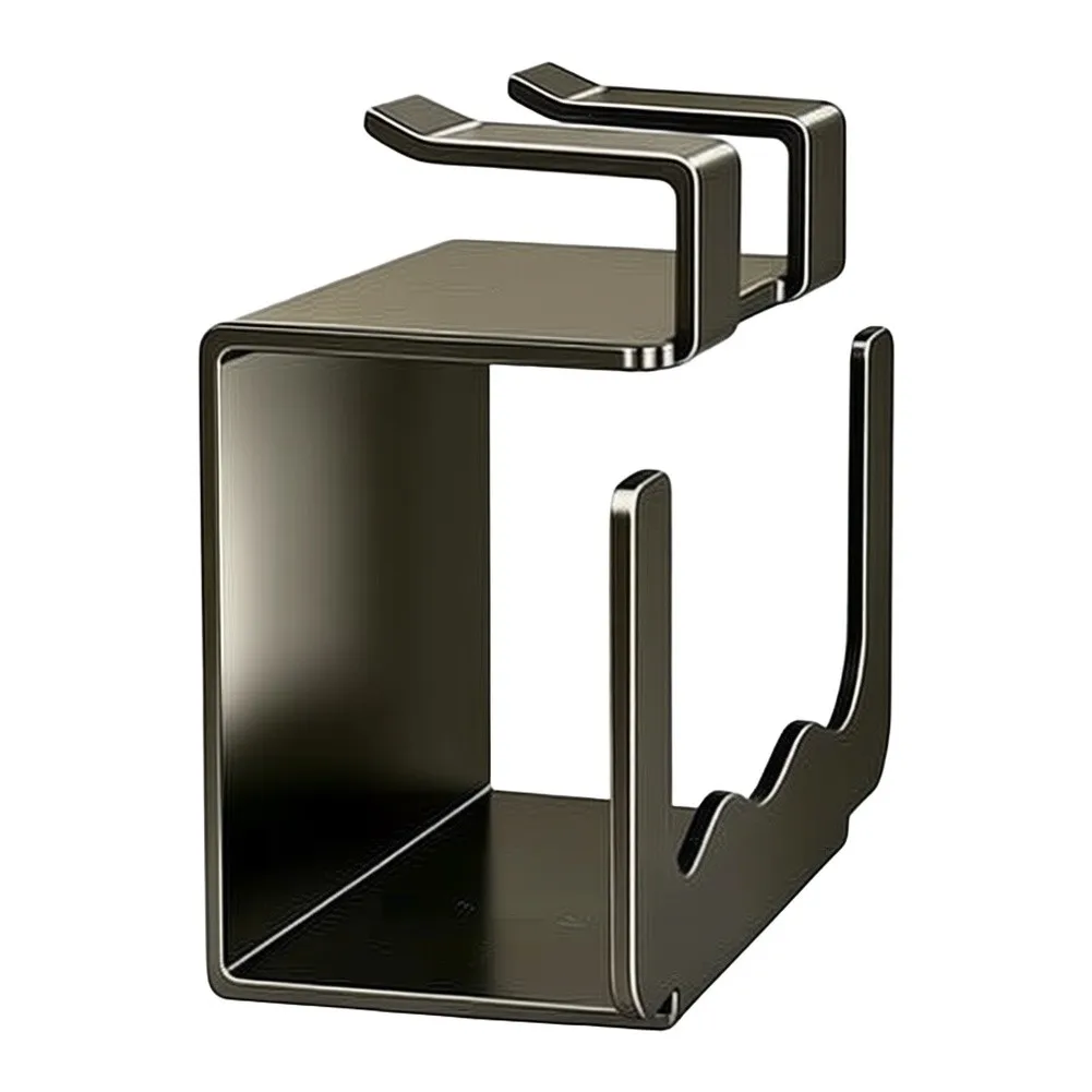 Paper Towel Dispenser for Mirror Cabinet U Shaped Opening Wall Mounted Rack No Hole Installation for Bathroom Organization