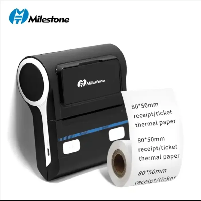 Milestone Mini Thermal Printer Bluetooth Receipt Bill Label Printer Impresora Portátil 80mm Portable Sublimacion принтер Sticker