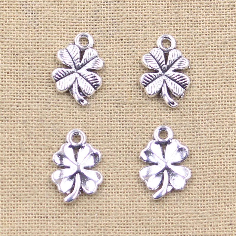 20pcs Charms Lucky Irish Four Leaf Clover 17x11mm Antique Making Pendant fit,Vintage Tibetan Bronze,DIY Handmade Jewelry