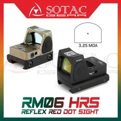 SOTAC RM82 RM06 HRS Red Dot Reflex Sight with Full Original Markings for Pistol Glock 17 19 Rifle Airsoft Hunting