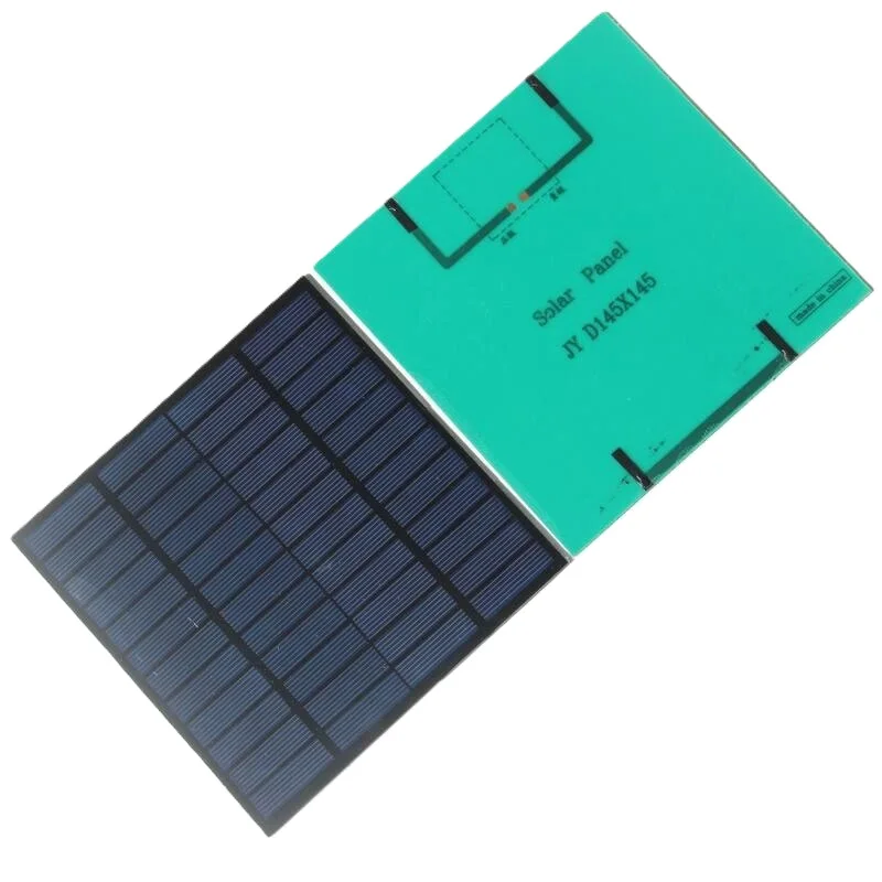 Portable Mini 3W 12V Solar Panel 145*145MM Polycrystalline Silicon Half Cell for DIY Lighting System and Toys 200PCS