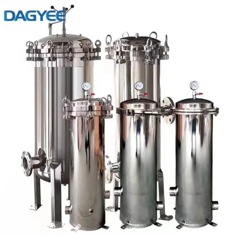 Industrial Grade Precision Water Treatment System High Flow Liquid Cartridge Filter Housings