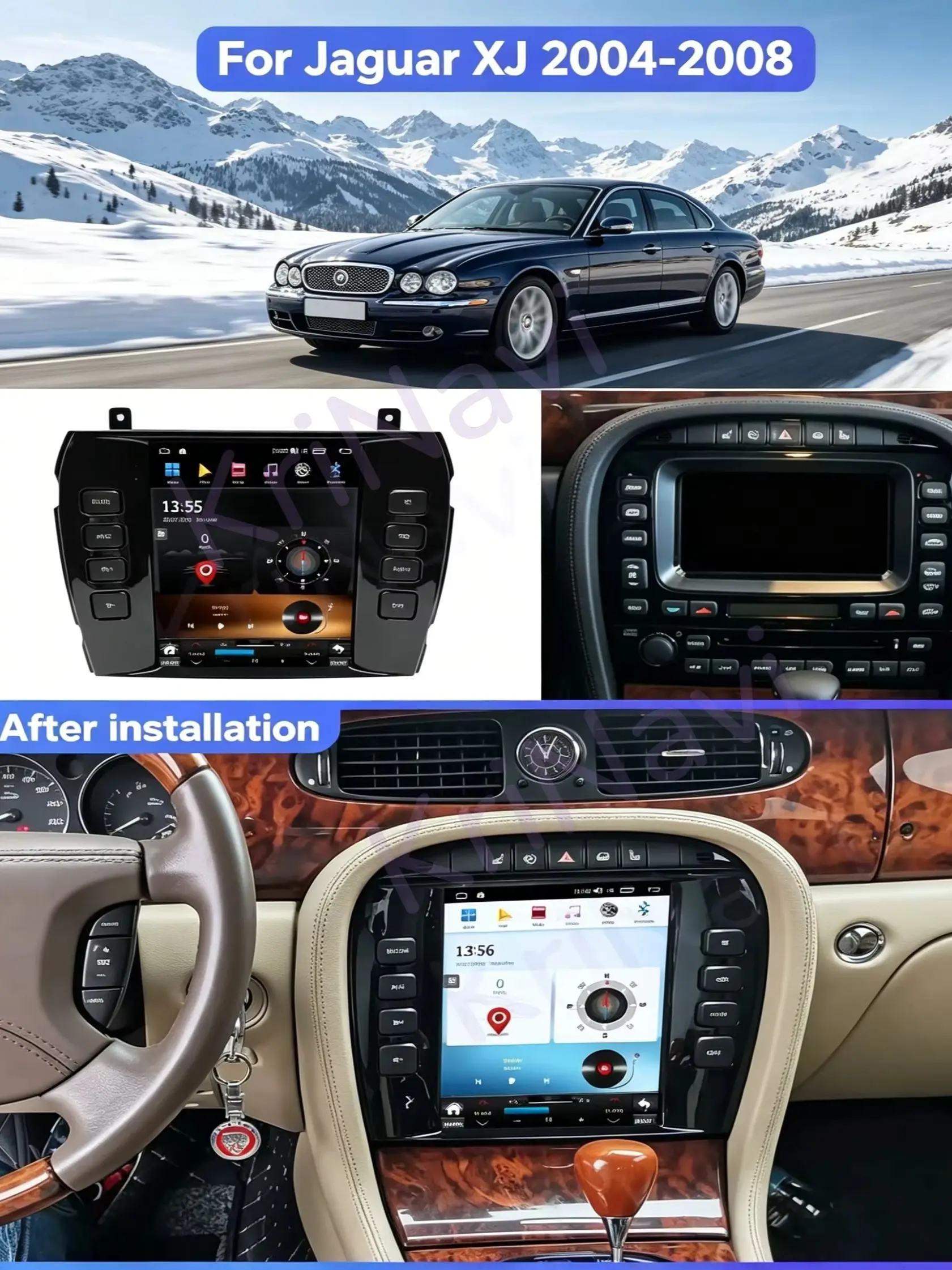 

Android 13 For Jaguar XJ X-TYPE X Type 2004-2011 Car Radio Multimedia Player DVD Automotivo Auto GPS Navigation Carplay DSP