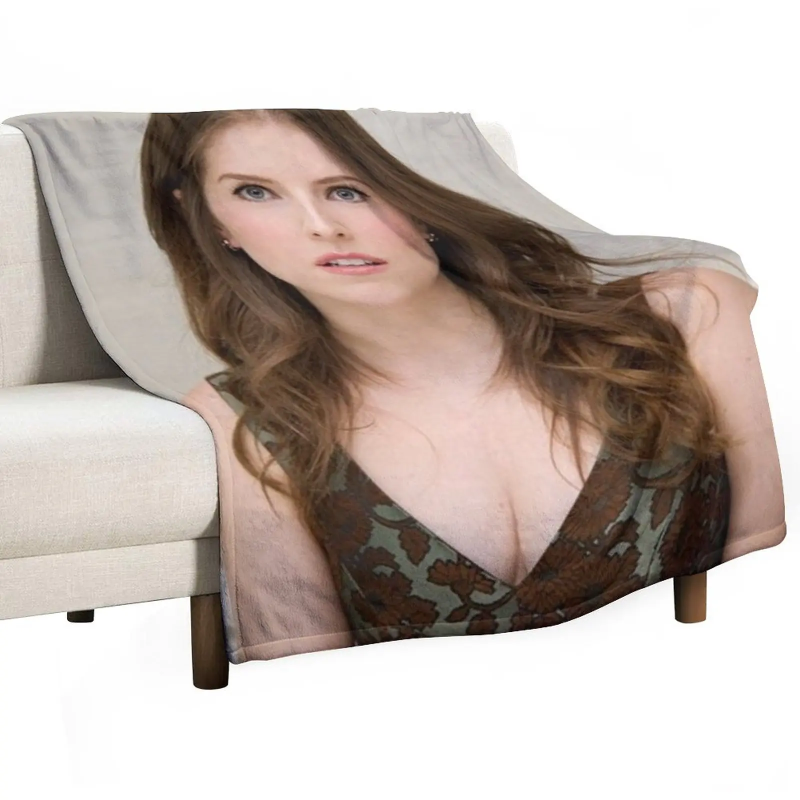 Anna Kendrick - Album Throw Blanket Flannel Decorative Beds Thermal Single bed plaid Decorative Sofas Blankets