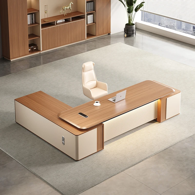 Boss's Office Desk Chair Combination Filing Cabinet Organizer Gaming Sedentary Office Desk Home Bureaux Seating Office Furniture