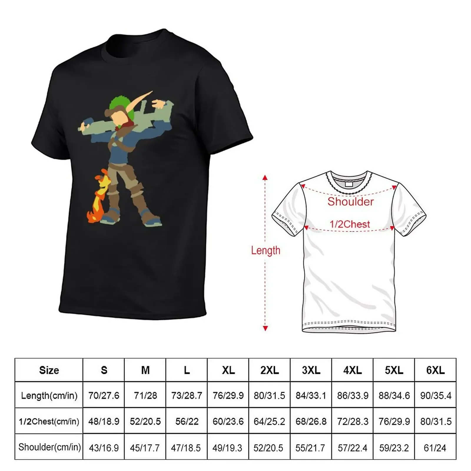 Jak and Daxter Minimalistt T-Shirt kawaii clothes funny meme t-shirts black t-shirts for men