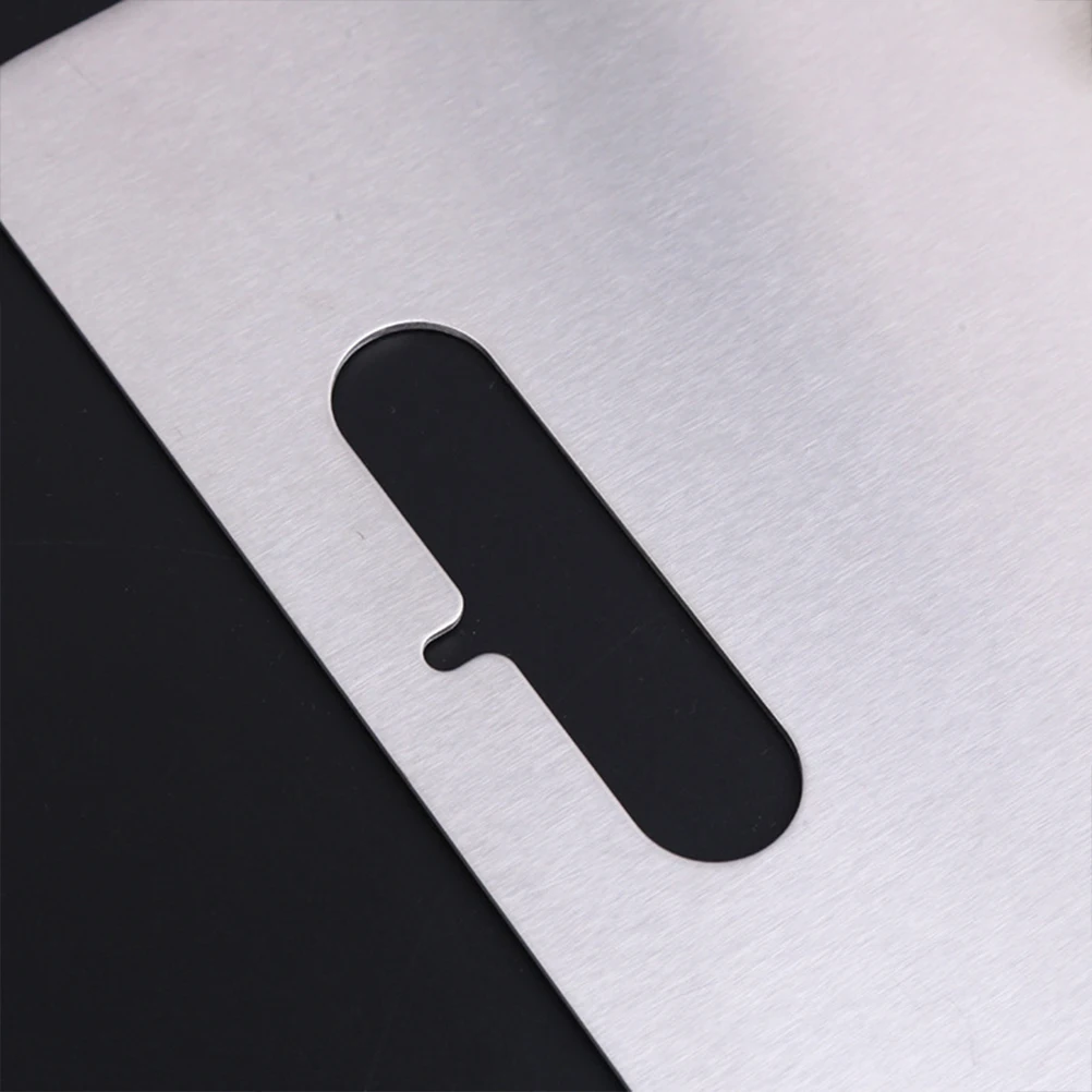 

Stainless Steel Cutting Board Square Kitchen Chopping Block 28x39x0.2cm Reversible Rustproof Dishwasher Safe Storage