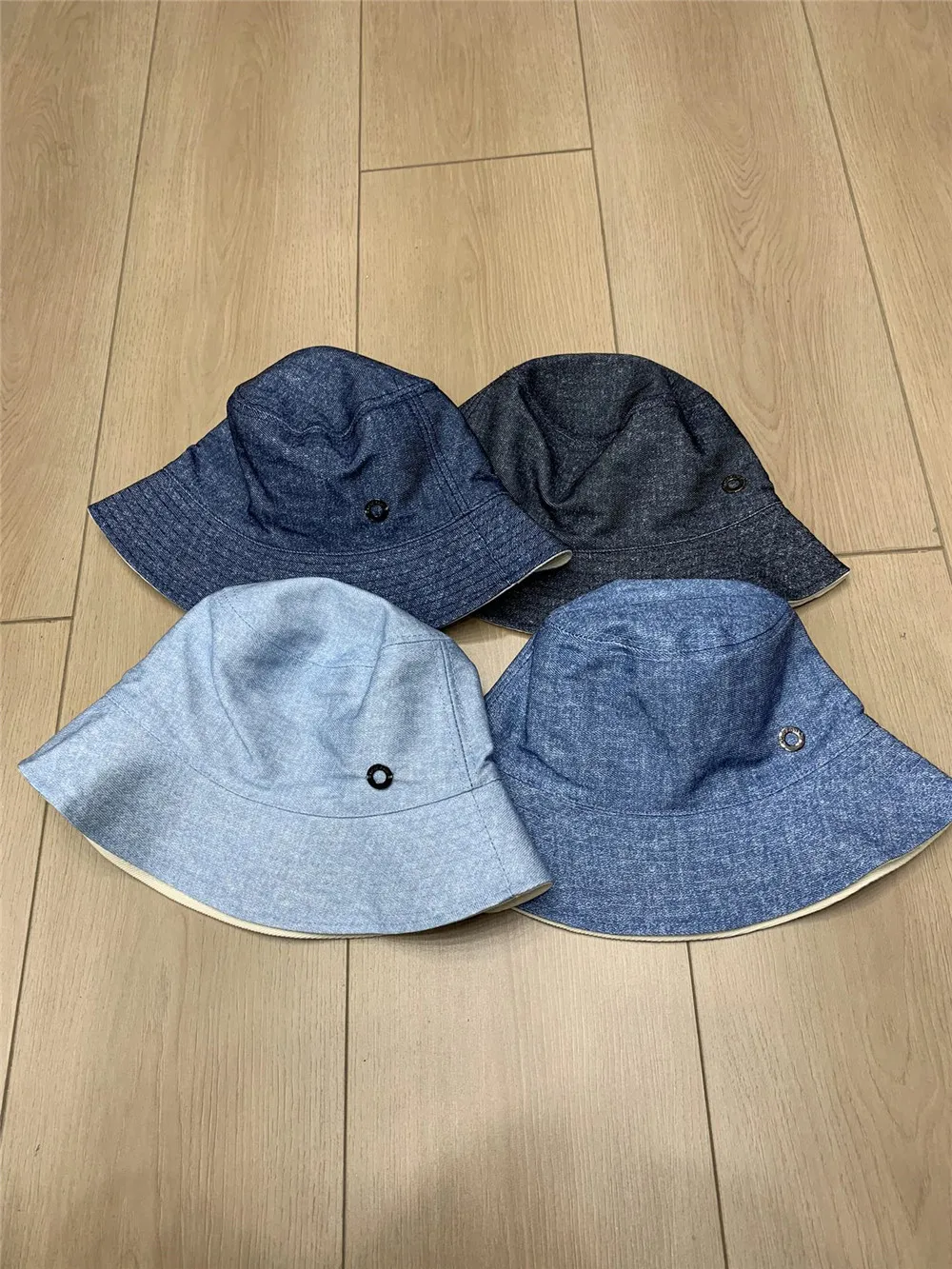 L*P Double Side Wear Bucket Hat Sunscreen Sun Hats High Quality