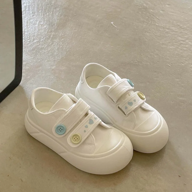 Damen-Canvas-Schuhe 2026 Frühling Herbst Neue Atmungsaktive Plateau-Freizeitschuhe Leichte Bequeme Weichsohlen-Sneaker – Detail 7