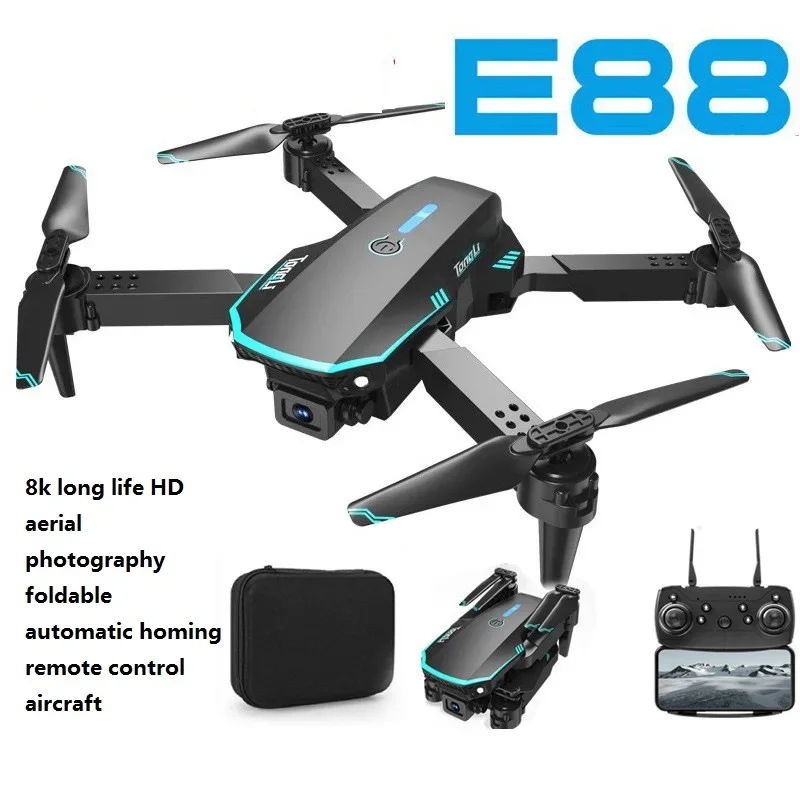 E88 DRone-8K Long endurance aerial photography foldable automatic homing remote control aircraft toy