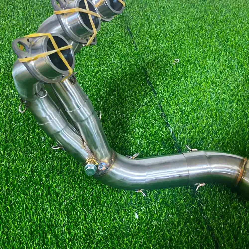 Motorcycle Exhaust Escape full Systems Front Link Pipe Connect 51mm Muffler Slip On For MT-09 MT09 V3 FZ-09 2021 2022 2023