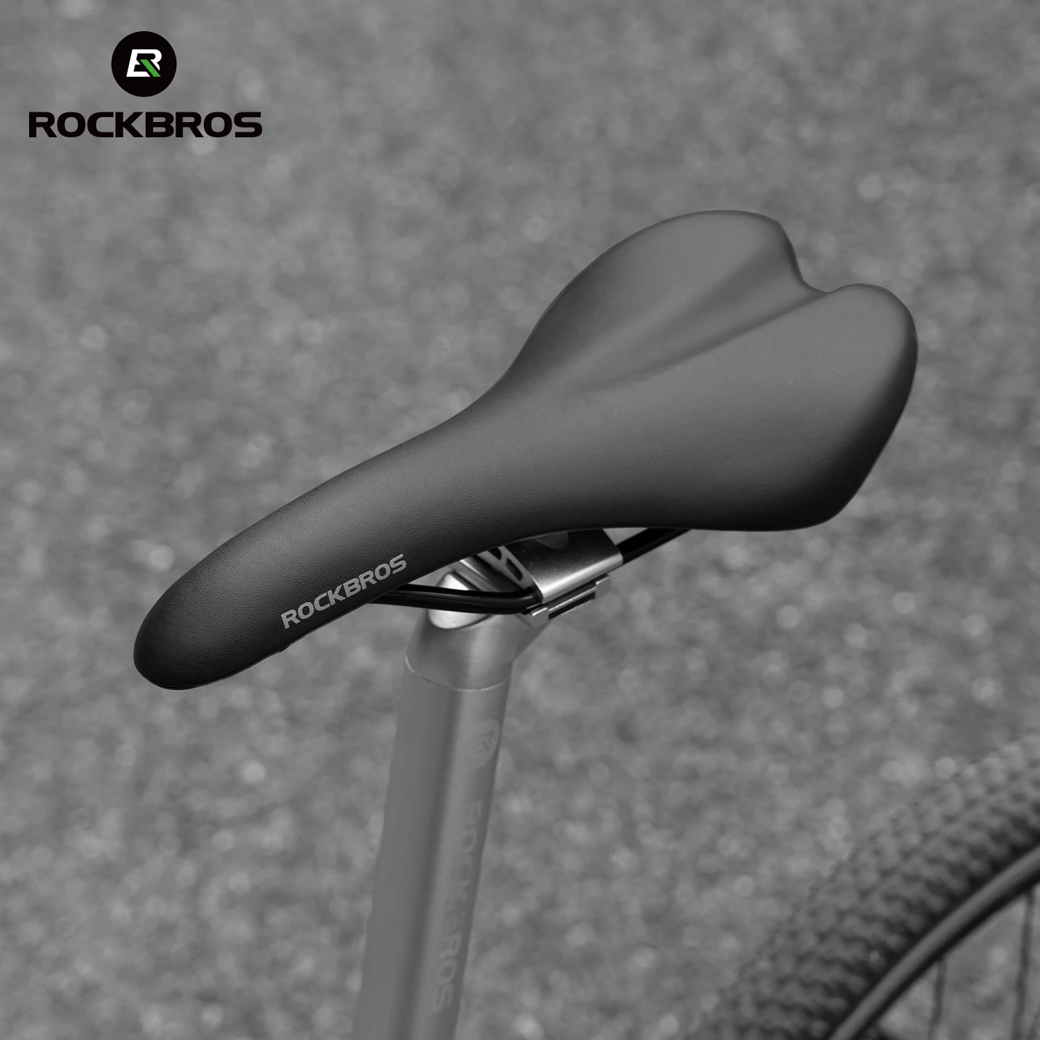 ROCKBROS Bike Saddle High Density Foam Shock Absorbing Seat Lightweight Comfortable Waterproof Cycling Saddle for All Bikes