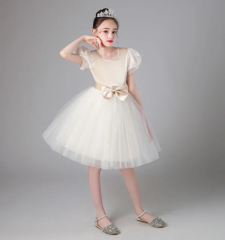 Students Chorus Dresses Collective Poetry Recitation Competition Stage Performance Clothes Puffy Princess Dress Long Dresses