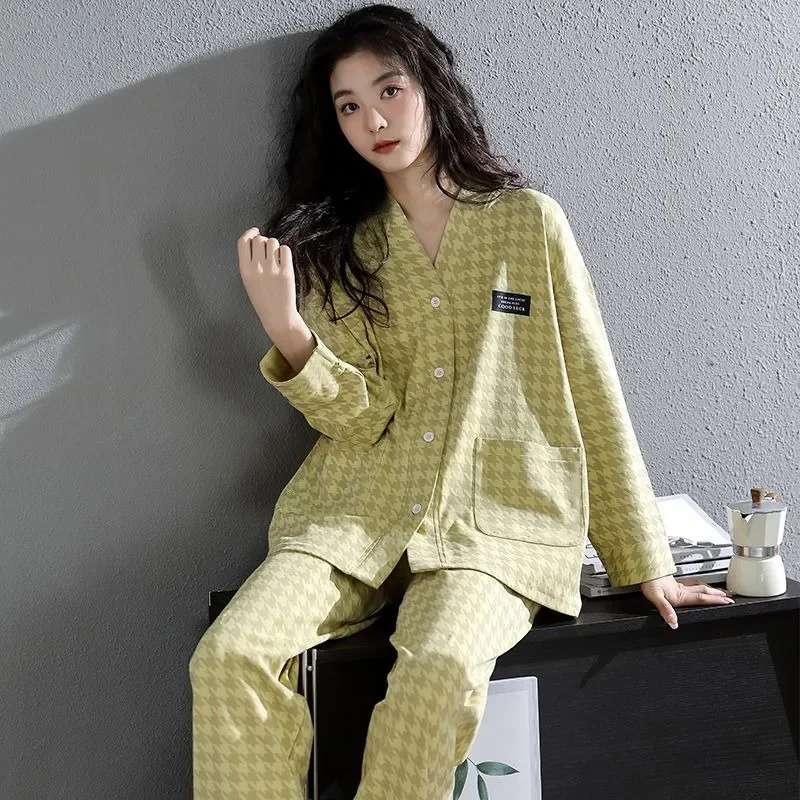 

Pajama Pants Set Women's Clothing Homewear Spring Summer Korean Comfortable Casual Breathable Fashionable Loose Fit Large Size