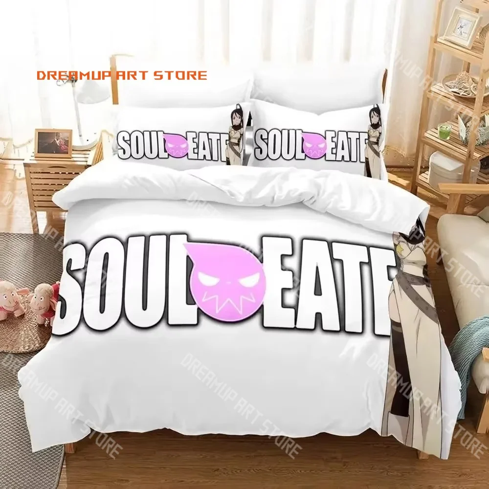 2026 3D Print Soul Eater Anime Bedding Set Single Twin Full Queen King Size Bed Set Adult Kid Bedroom Duvetcover Set