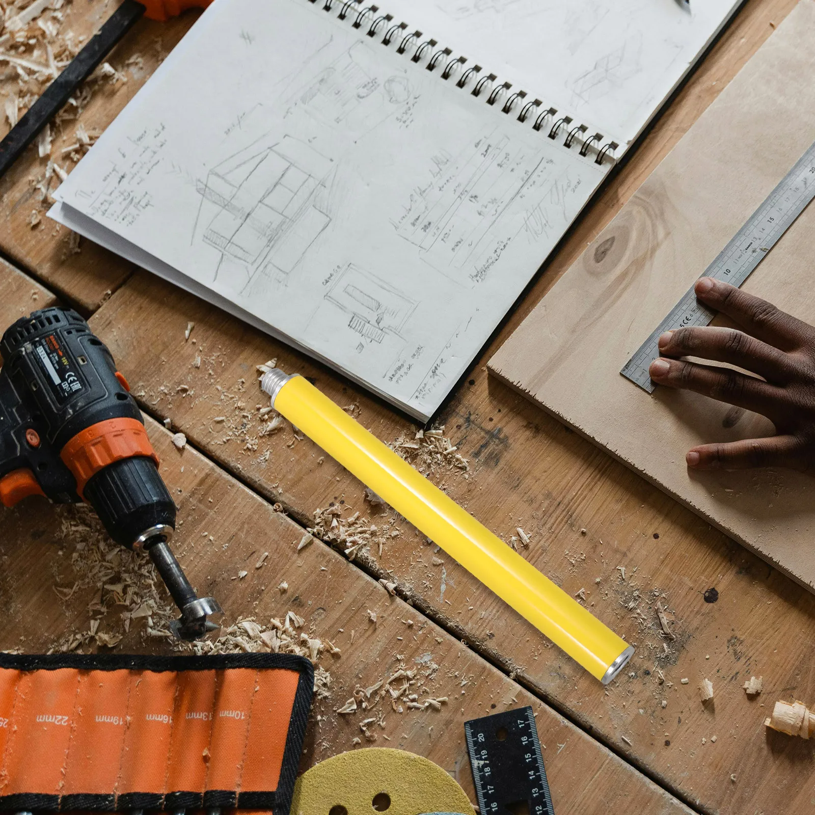 

25Cm Aluminum Alloy Pole For Surveying Equipment Metal Threaded Extension Rod Universal Antenna Extension Poles Survey Rod