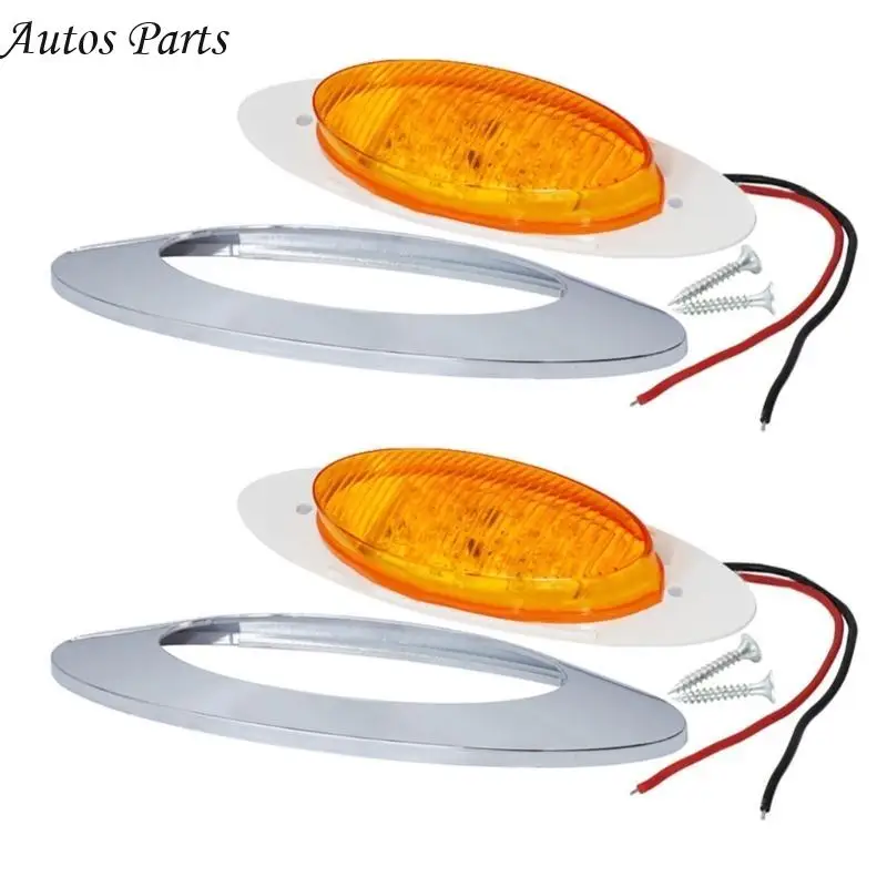57BA كفاءة 16LED أضواء خلفية مصباح تحديد جانبي مناسب للمركبات التجارية والقوارب مع انخفاض استهلاك الطاقة 2 قطعة #2