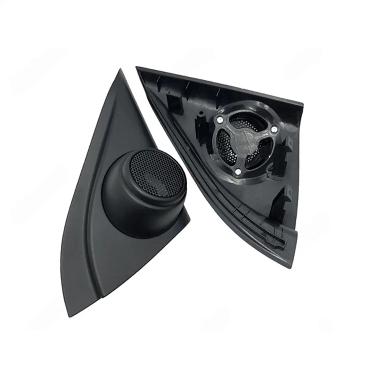#59C For Hyundai Car Tweeter Refitting Audio Door Angle Gum Speaker Cover,Car Tweeter Refitting,(Black)