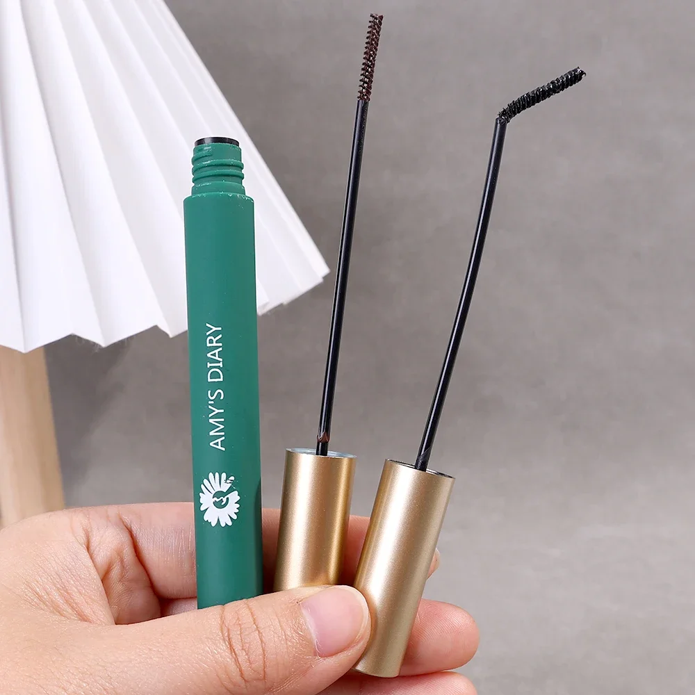 3D Silk Fiber Mascara Waterproof Lengthening Black Brown Lash Eyelash Extension Eye Lashes Long-wearing Mascara Eye Makeup Tools