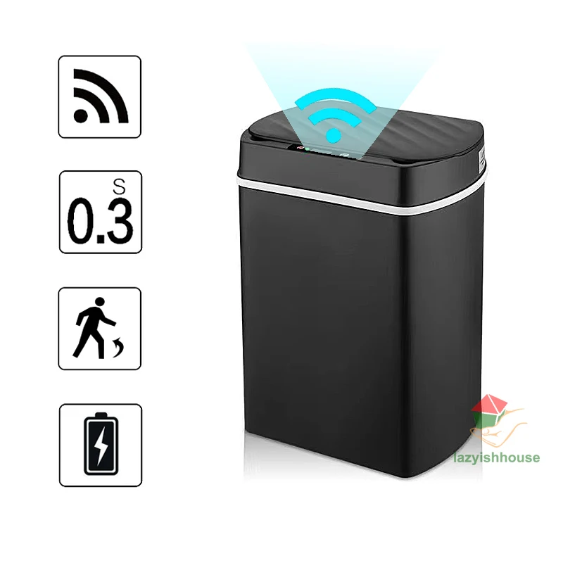 

Smart trash can for kitchen House Smart home Dustbin Wastebasket Bathroom automatic sensor trash can garbage bin cleaning tools