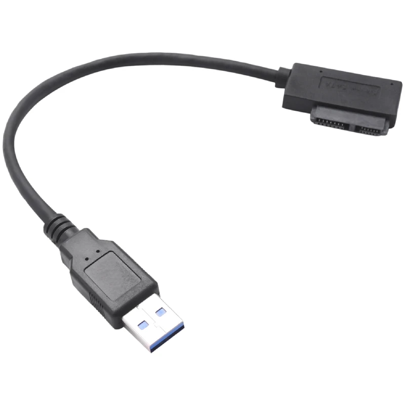 

USB 3.0 to 7+6 13Pin Slimline SATA Laptop CD/DVD ROM Optical Drive Adapter Cable